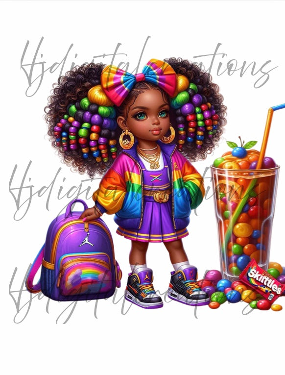 Back to school Skittles digital images Bundke