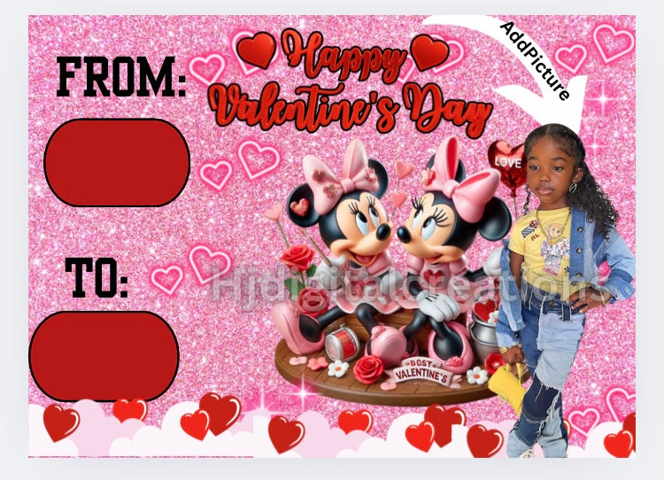 Personalized Valentines Day Card Template( 5)Bundle