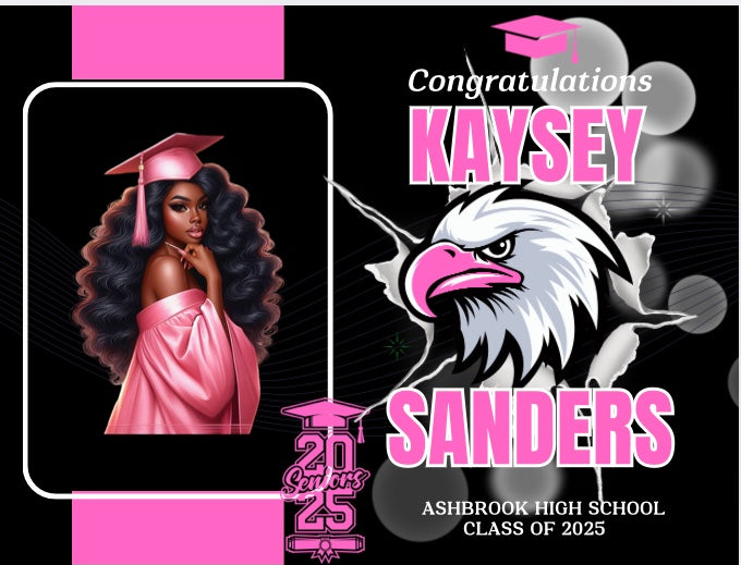 Graduation Yard Sign Template