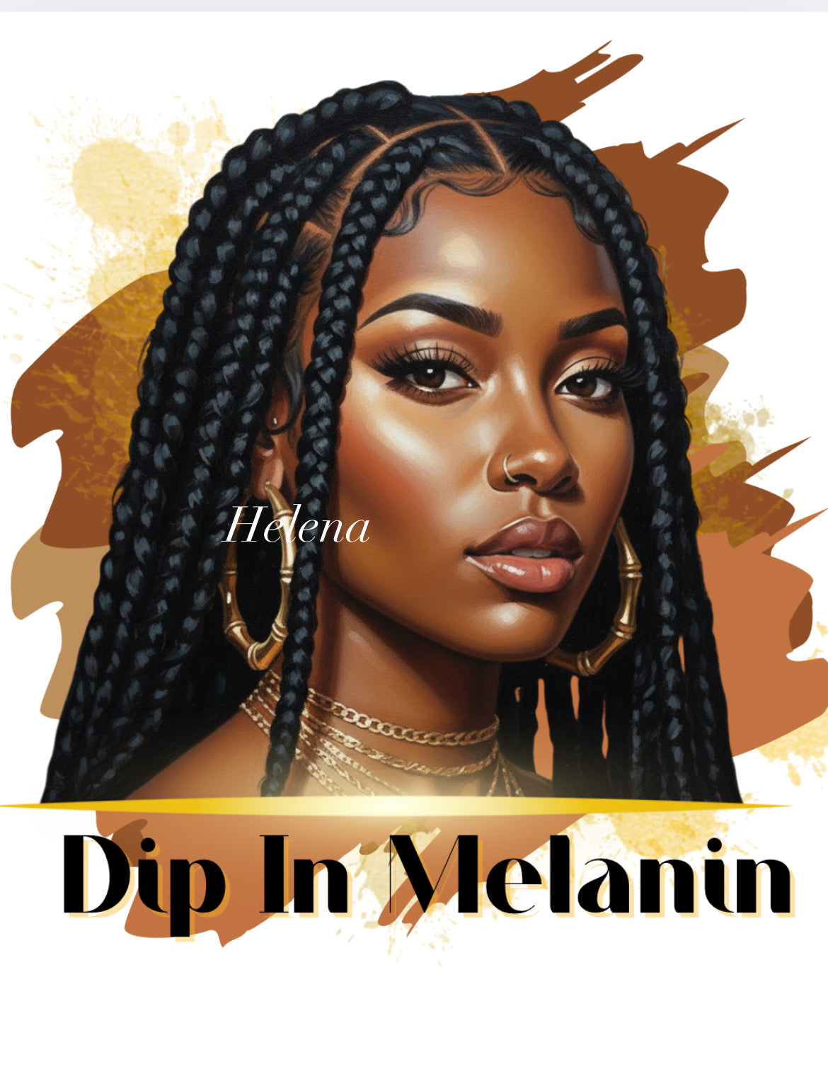 Melanin Stay Popping PNG