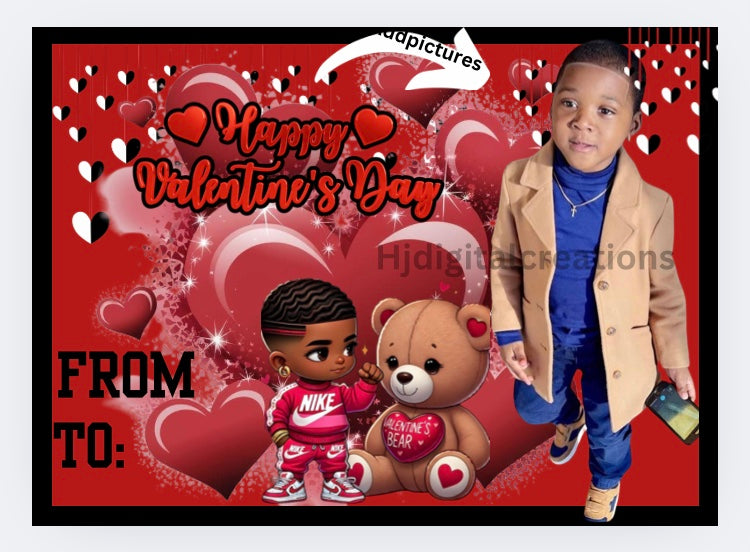 Personalized Valentines Day Card Template( 5)Bundle