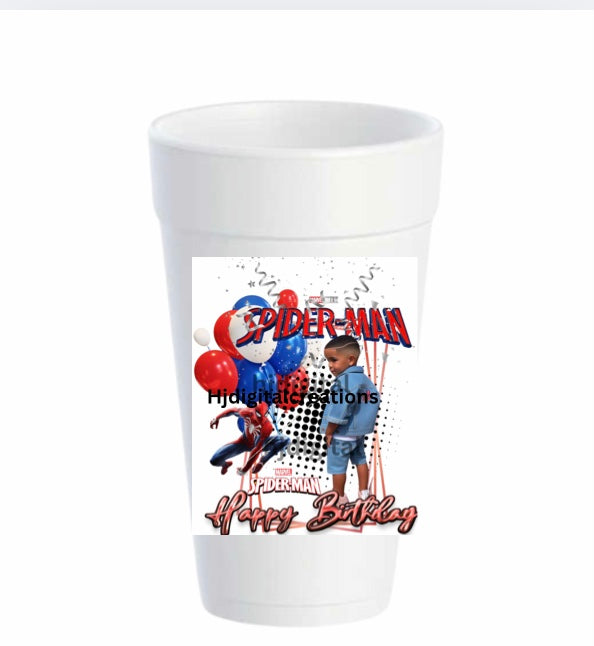 Spider-Man & Venom Party Favor Kids Cup Template