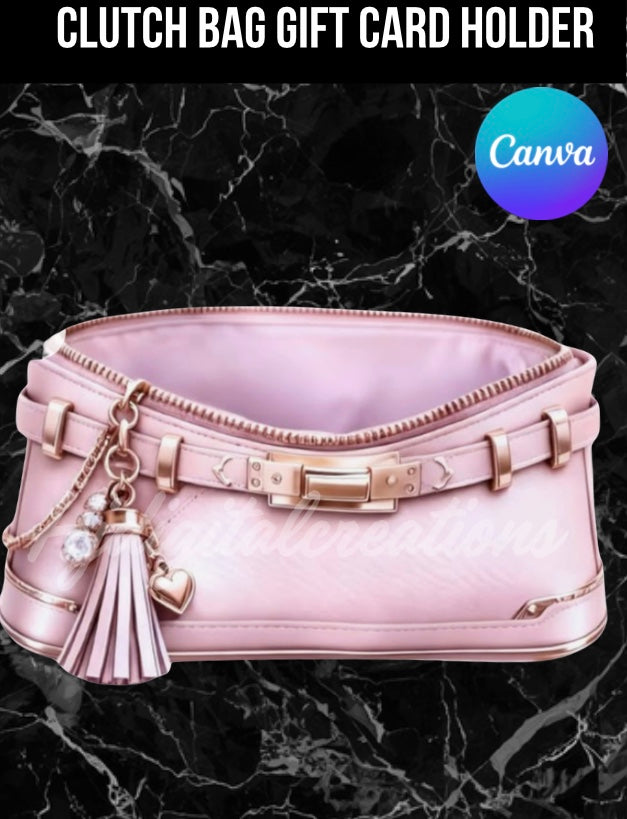 Clutch Bag Gift Card Holder Template