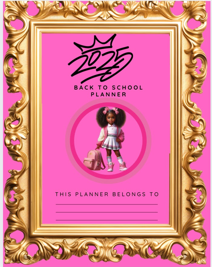 Back to school planner