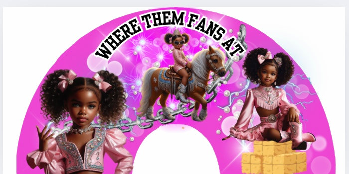 Kids clack fan template