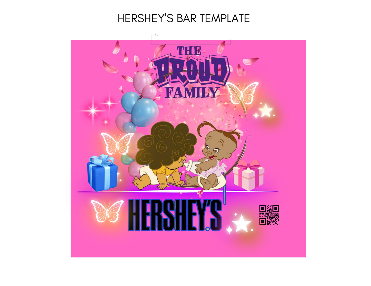 Proud FamilyTheme Party Favor Template Bundle