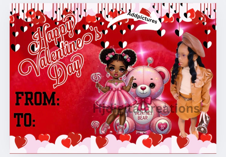 Personalized Valentines Day Card Template( 5)Bundle