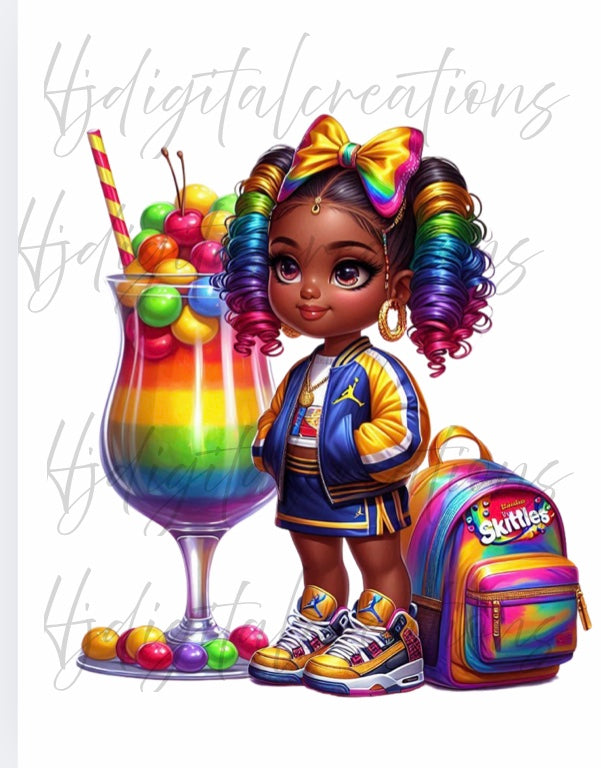 Back to school Skittles digital images Bundke