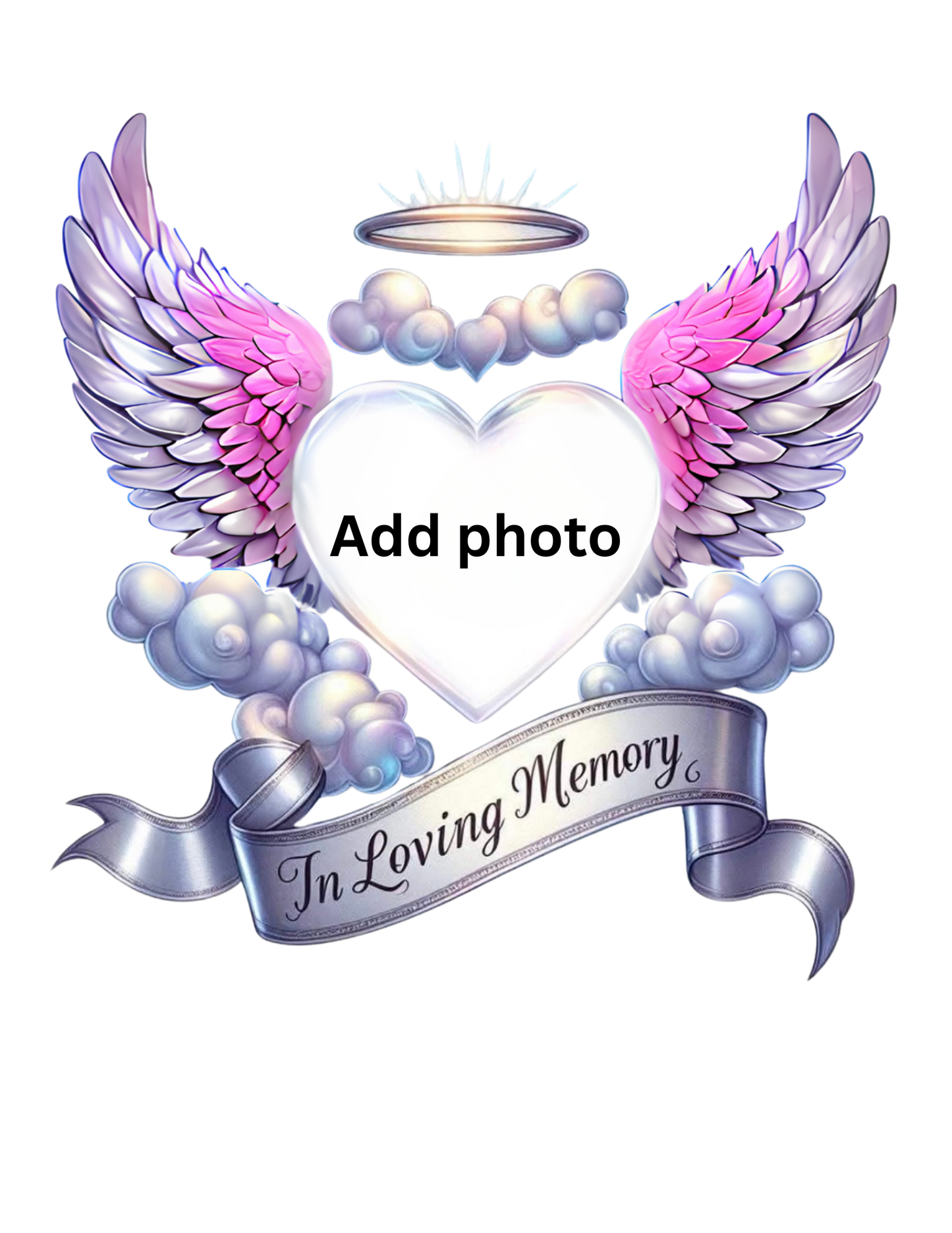 Memorial angel wings Template