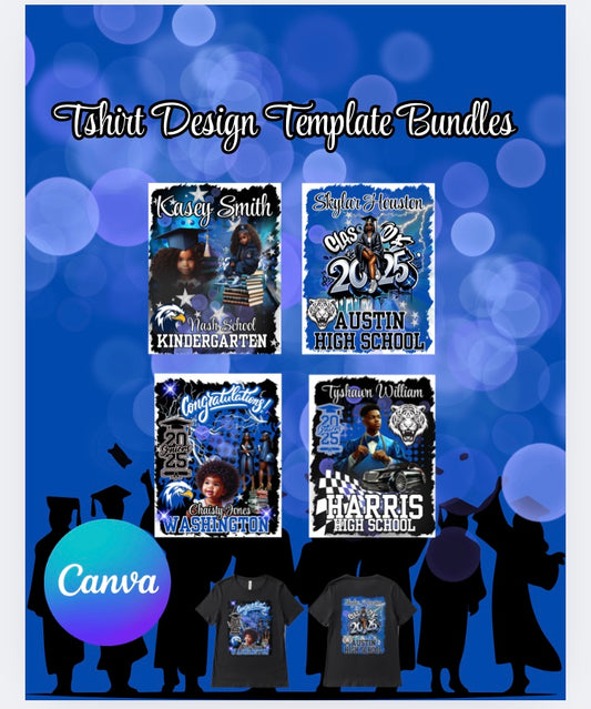 2025 graduation T shirt design template bundle (4)