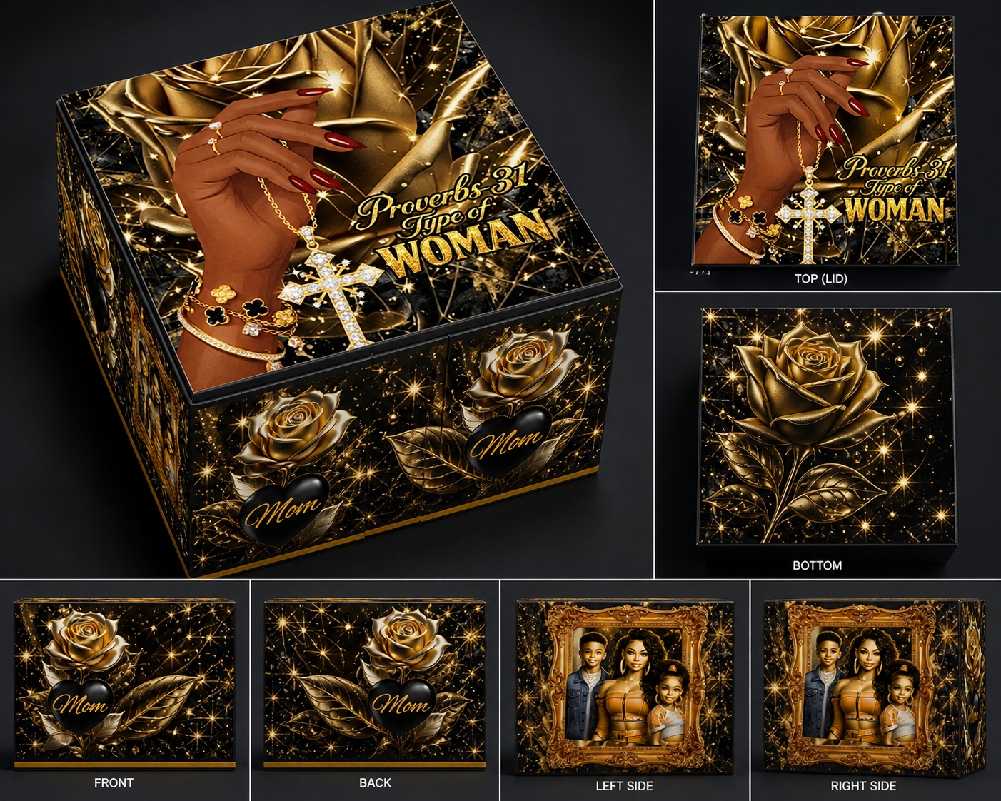 Mothers Day Gift Box Templates