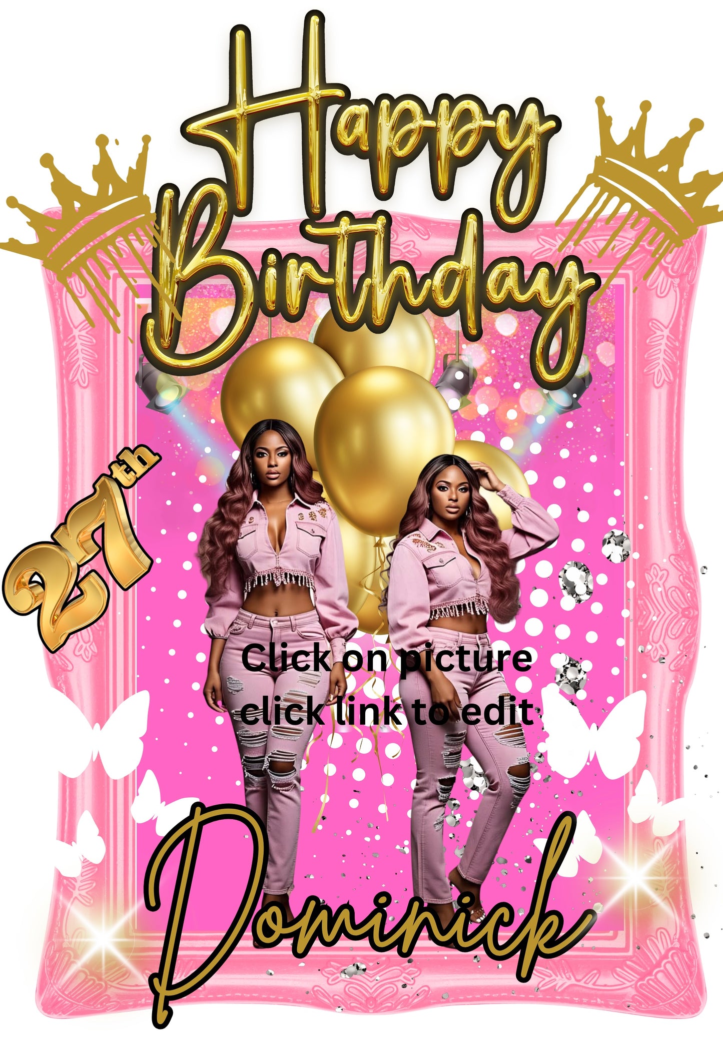 Birthday Standing Foam Board template