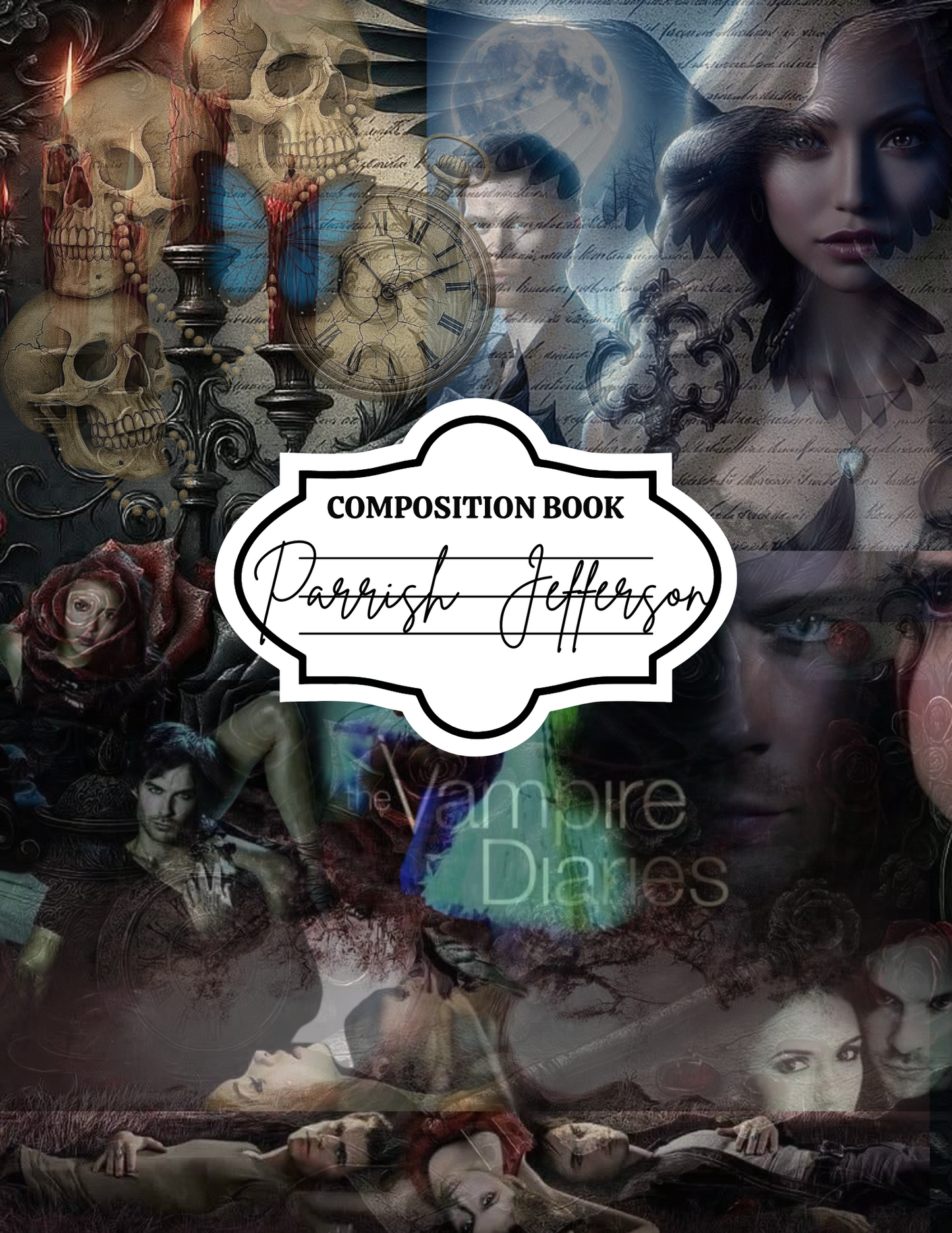 Vampire Diaries Composition Notebook cover