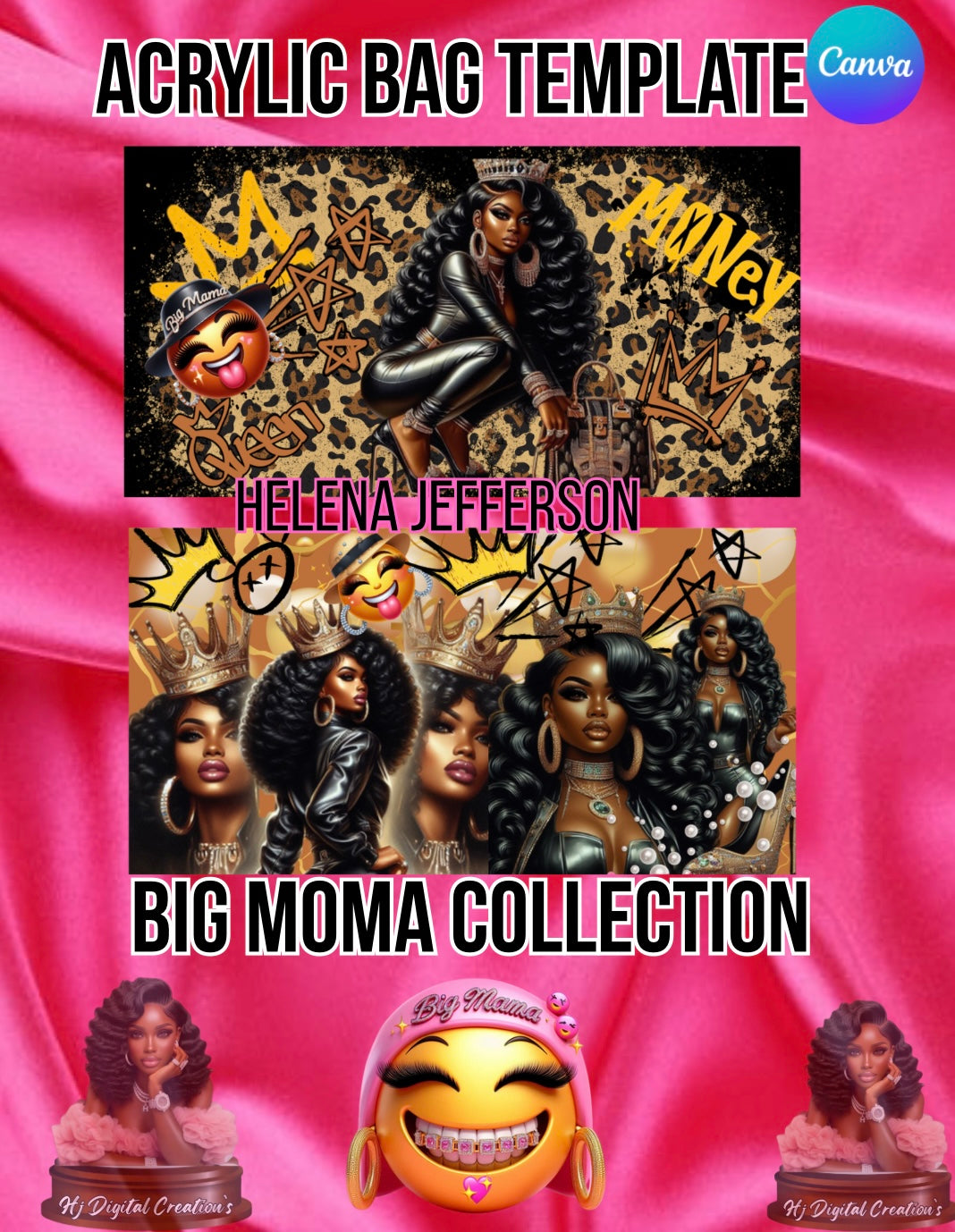 Big Moma Acrylic Bag Template Bundle (5)