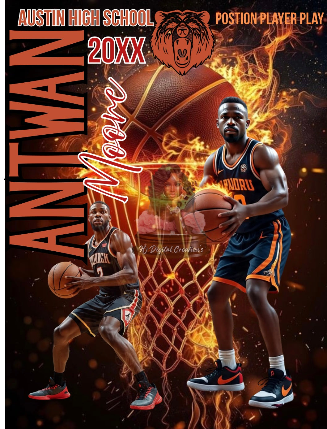 Basketball Poster Template Bundle