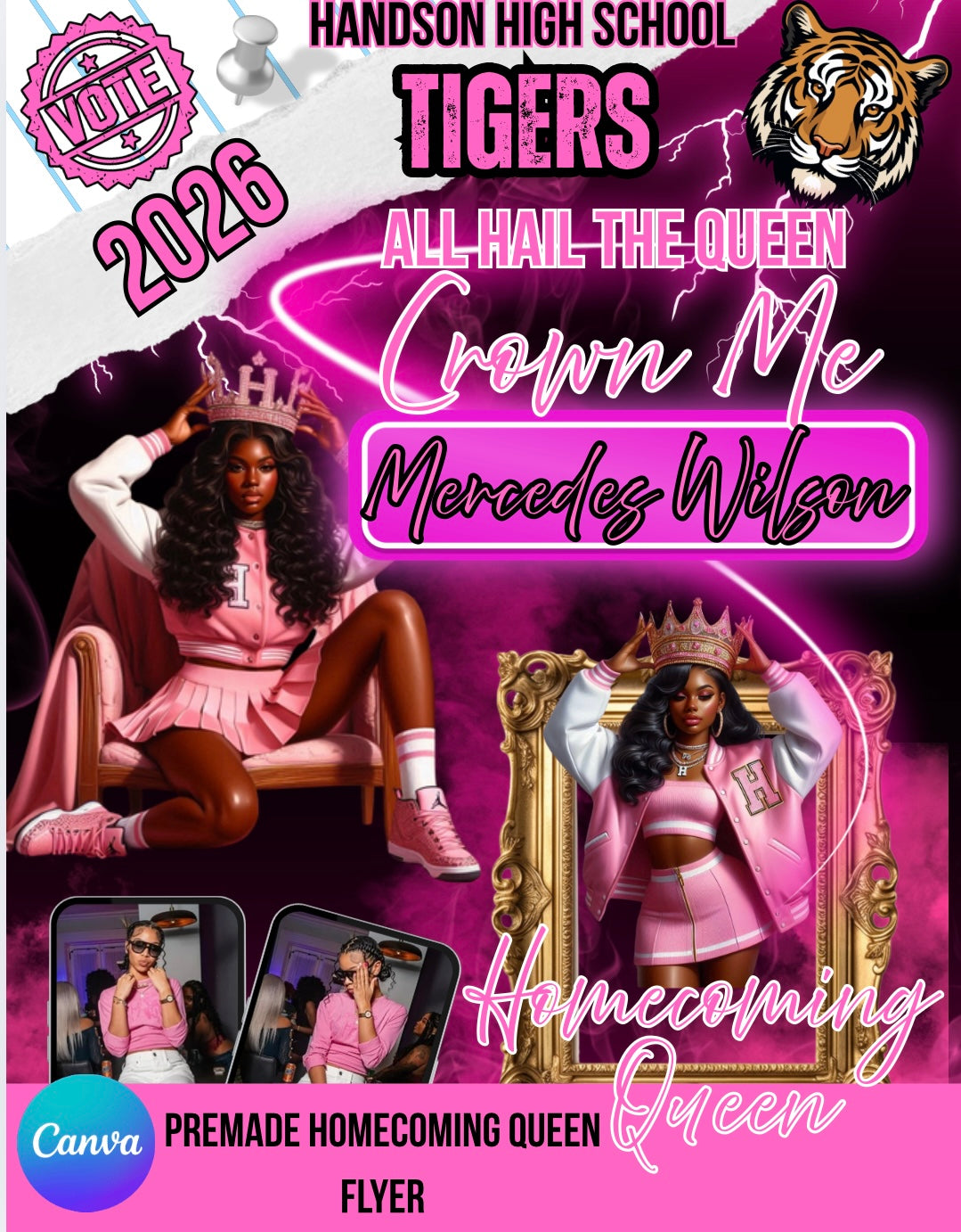 Premade Homecoming Flyer Template