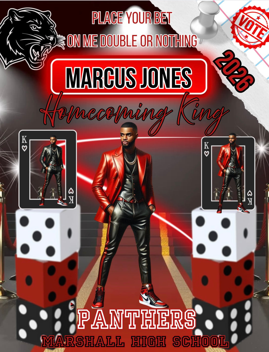 Homecoming King Flyer Template