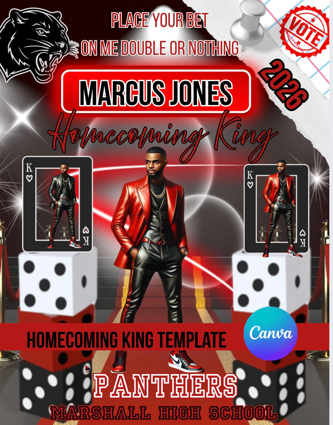 Homecoming King Flyer Template