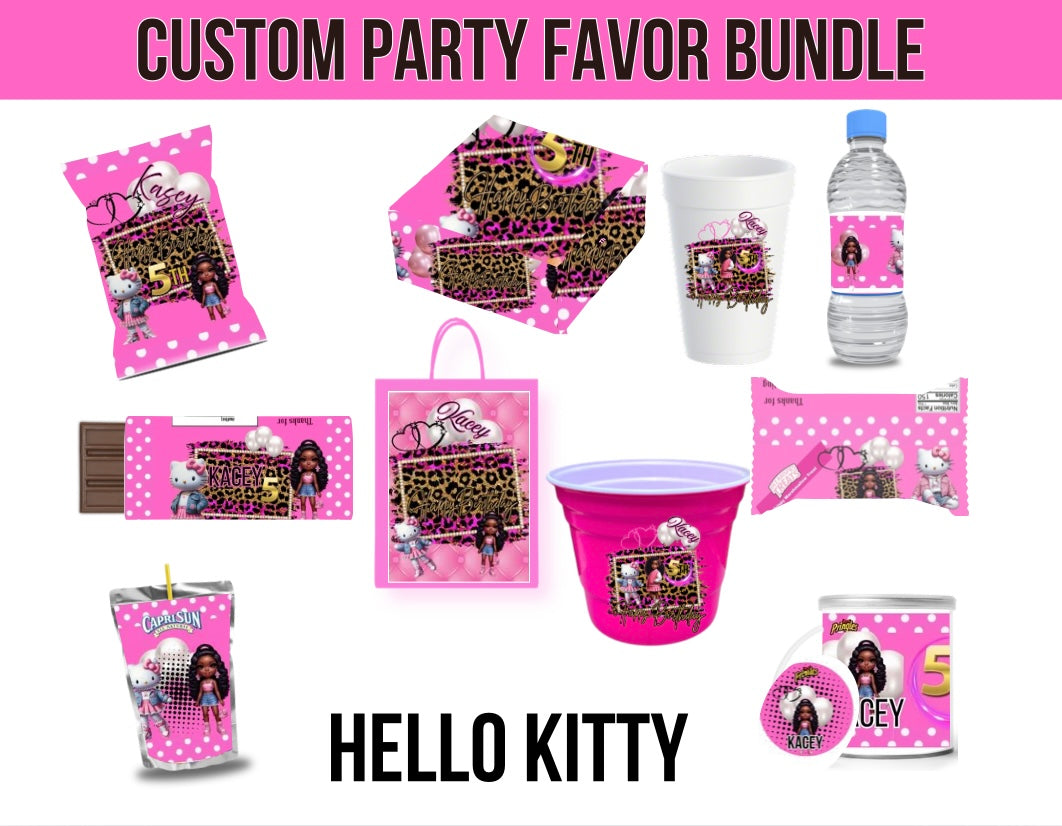 Hello kitty birthday party favor bundle (10)