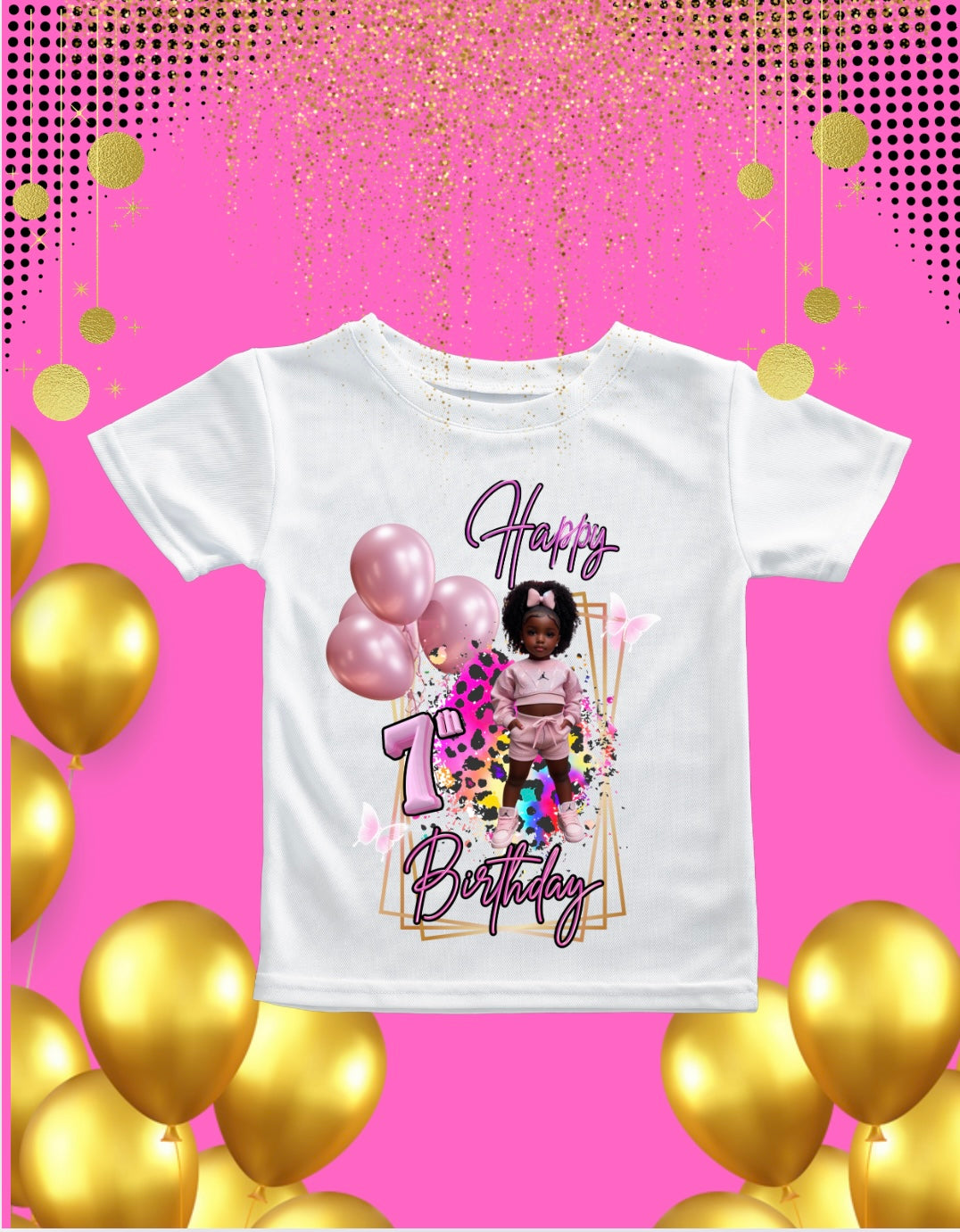 Birthday T shirt design and foam cup bundle