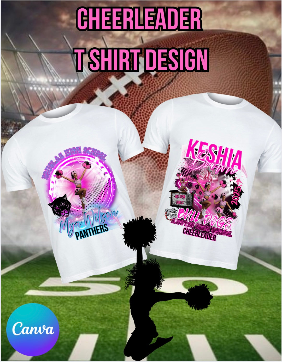 Cheerleader T Shirt Template
