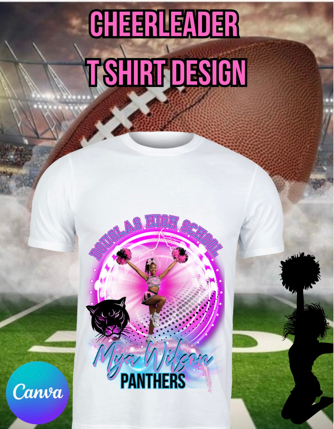 Cheerleader T Shirt Template
