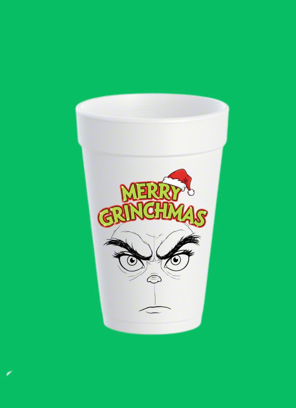 Christmas Grinchmas cup template