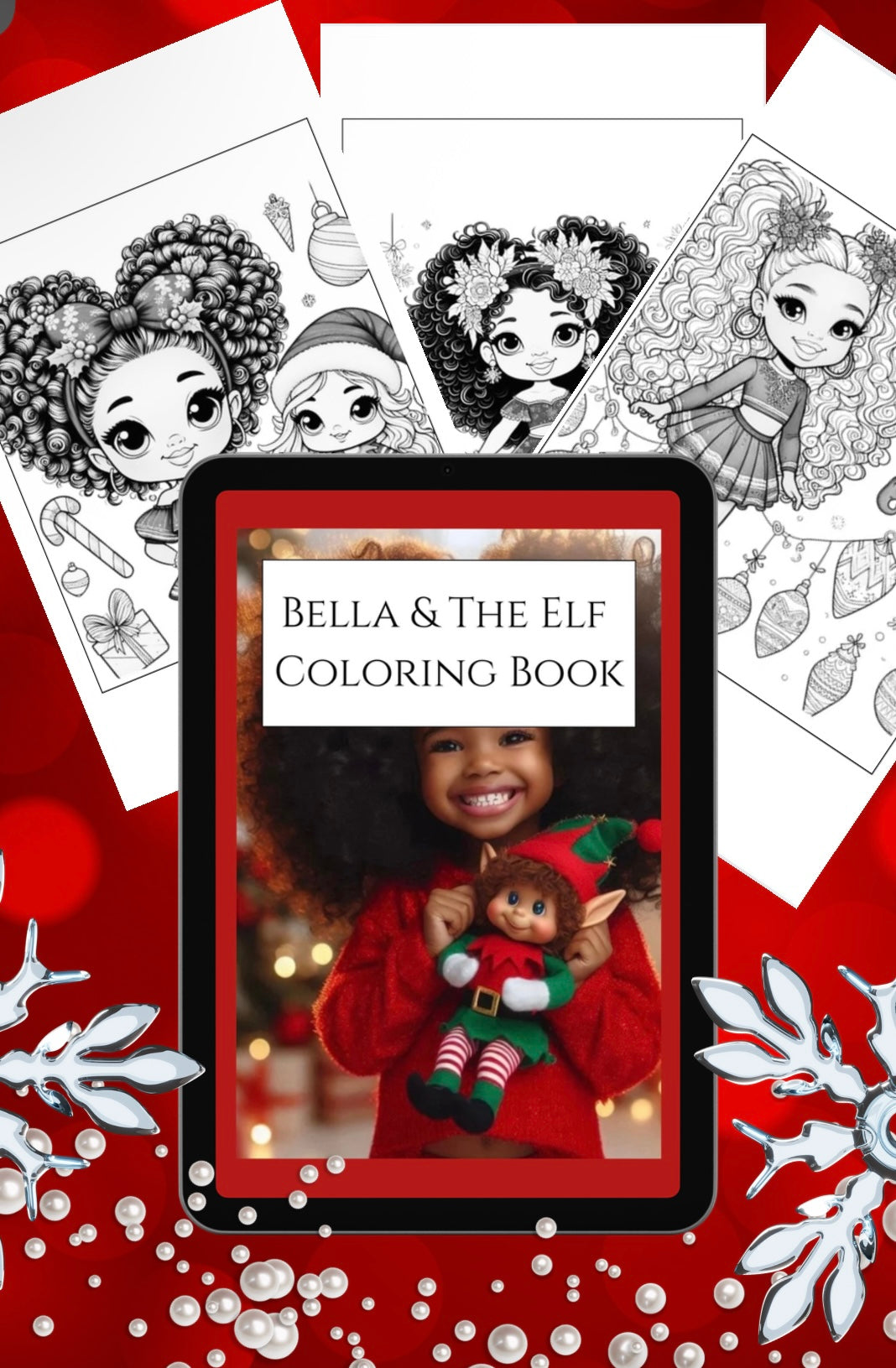 Bella in the Elf coloring book