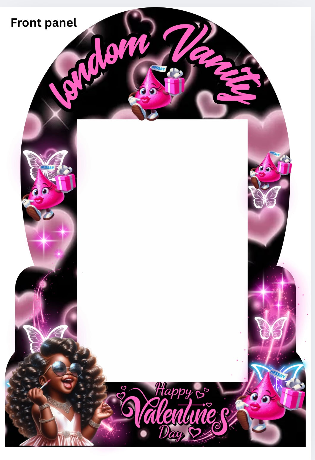 Valentines Vanity Gift box Template