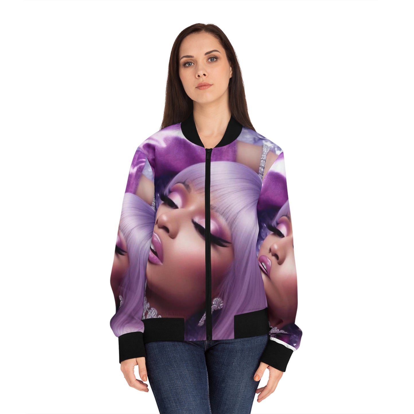 Nicki Minaj light weight Women's Bomber Jacket (AOP)