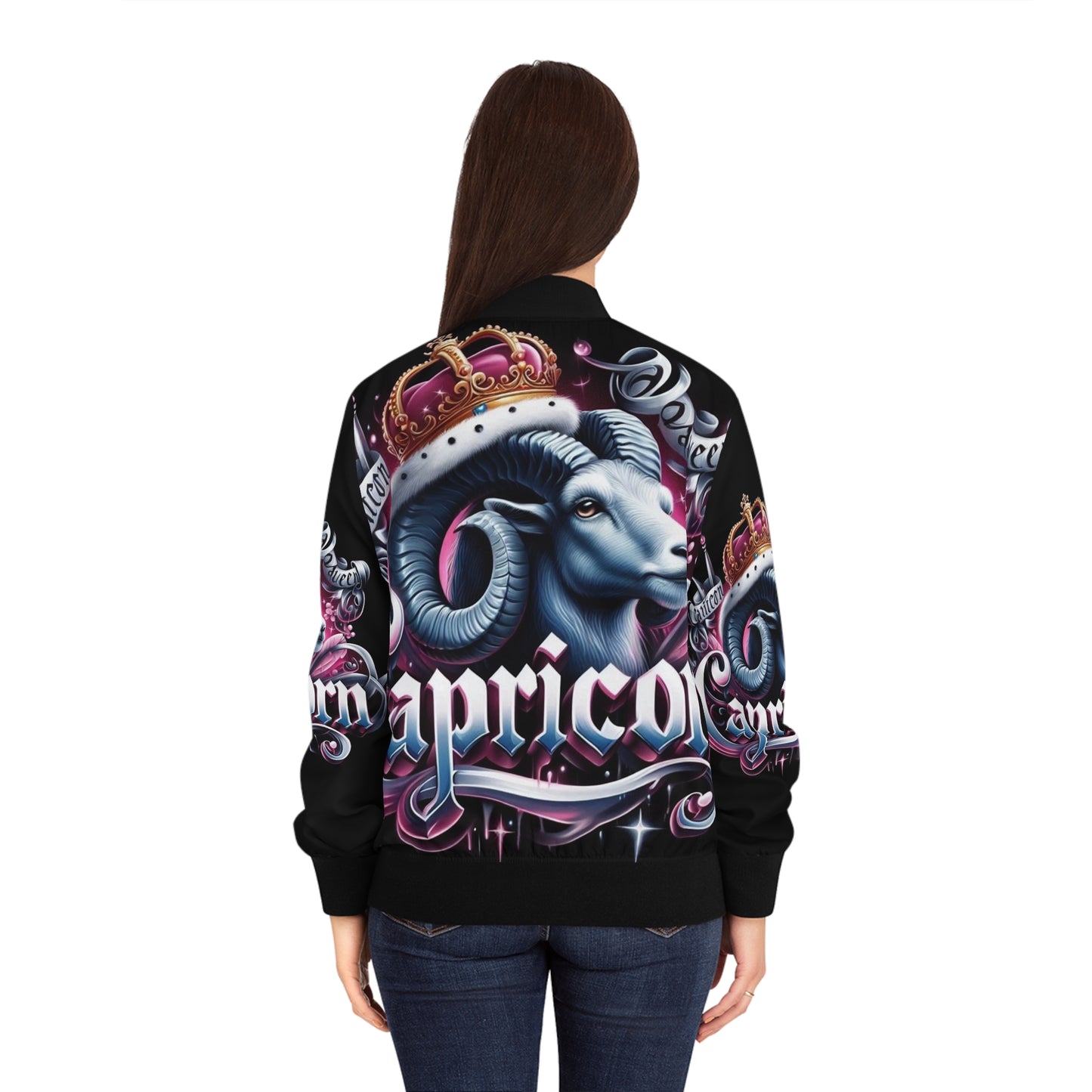 Capricorn Queen Women's Bomber Jacket (AOP)