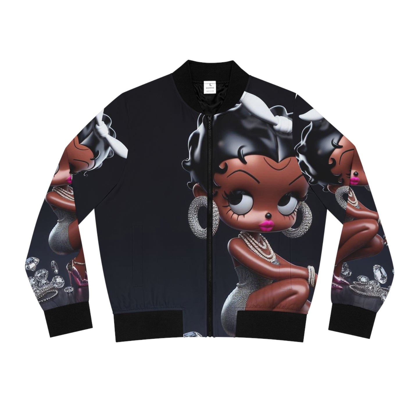 Betty Boop light weight Women's Bomber Jacket (AOP)