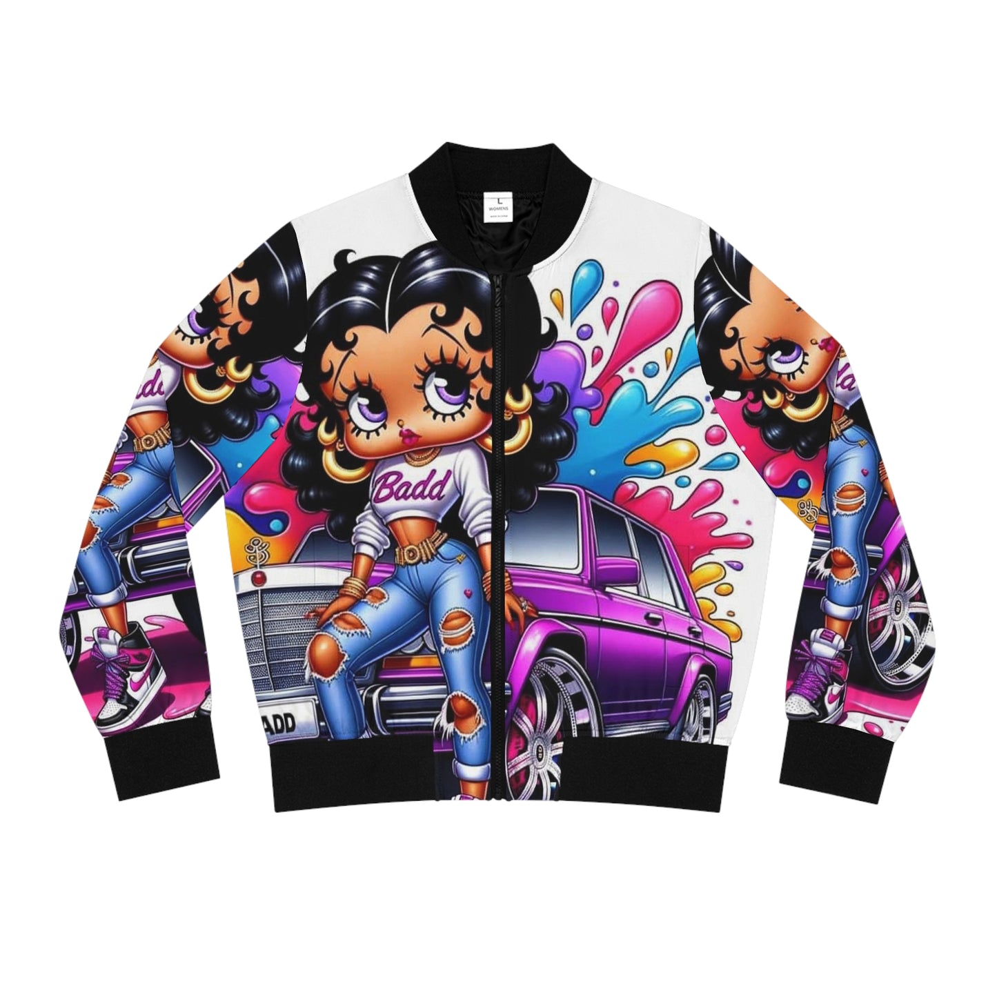 Betty Boop Light Weight Women's Bomber Jacket (AOP)