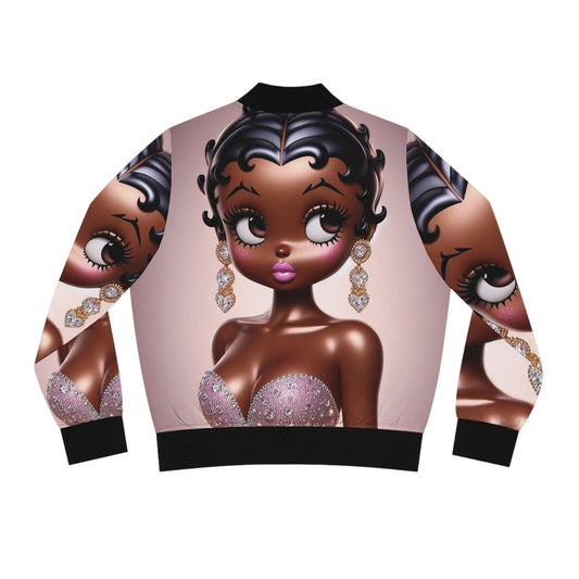 Betty Boop Women's Bomber Jacket (AOP)