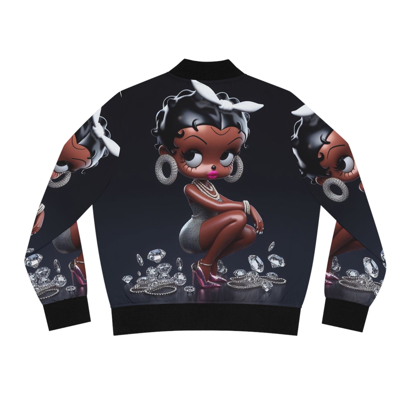 Betty Boop light weight Women's Bomber Jacket (AOP)