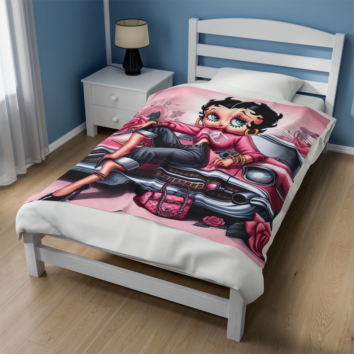 Betty Boop Velveteen Plush Blanket