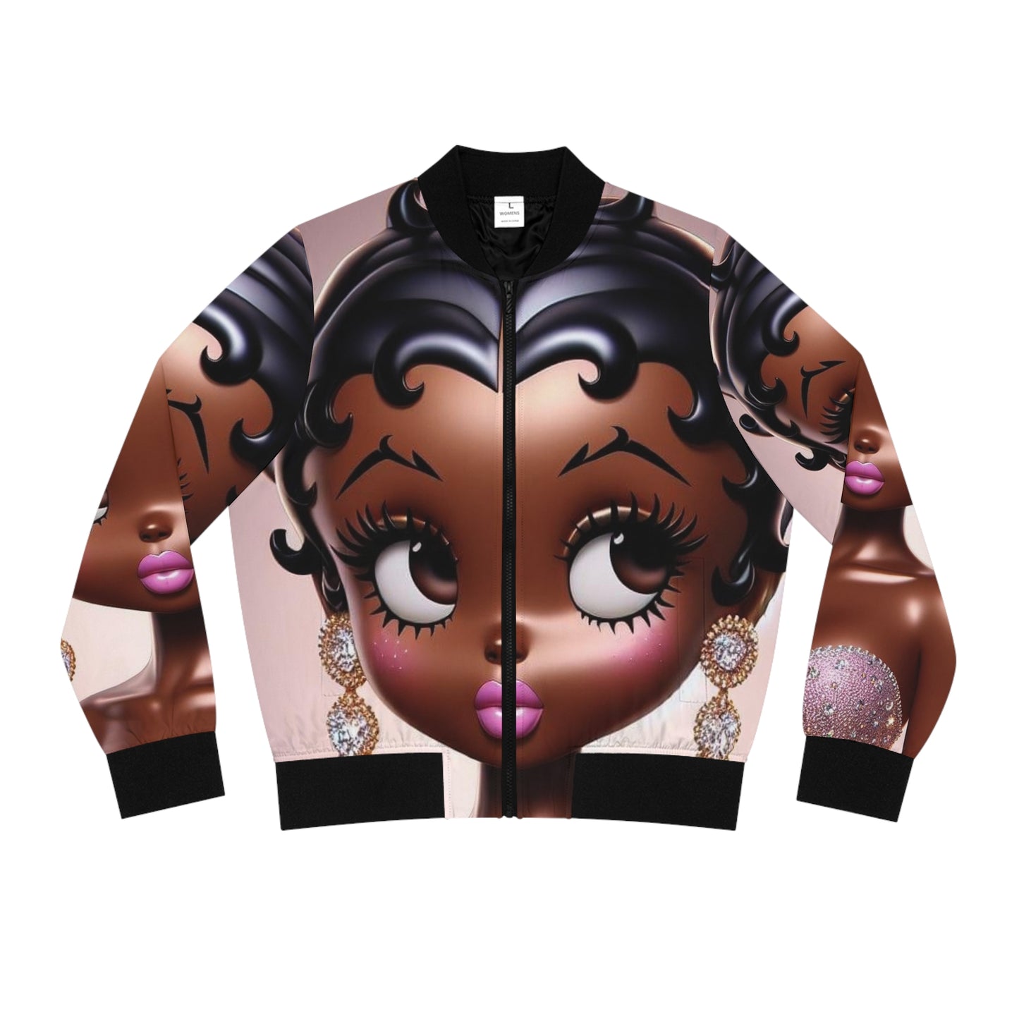 Betty Boop Women's Bomber Jacket (AOP)