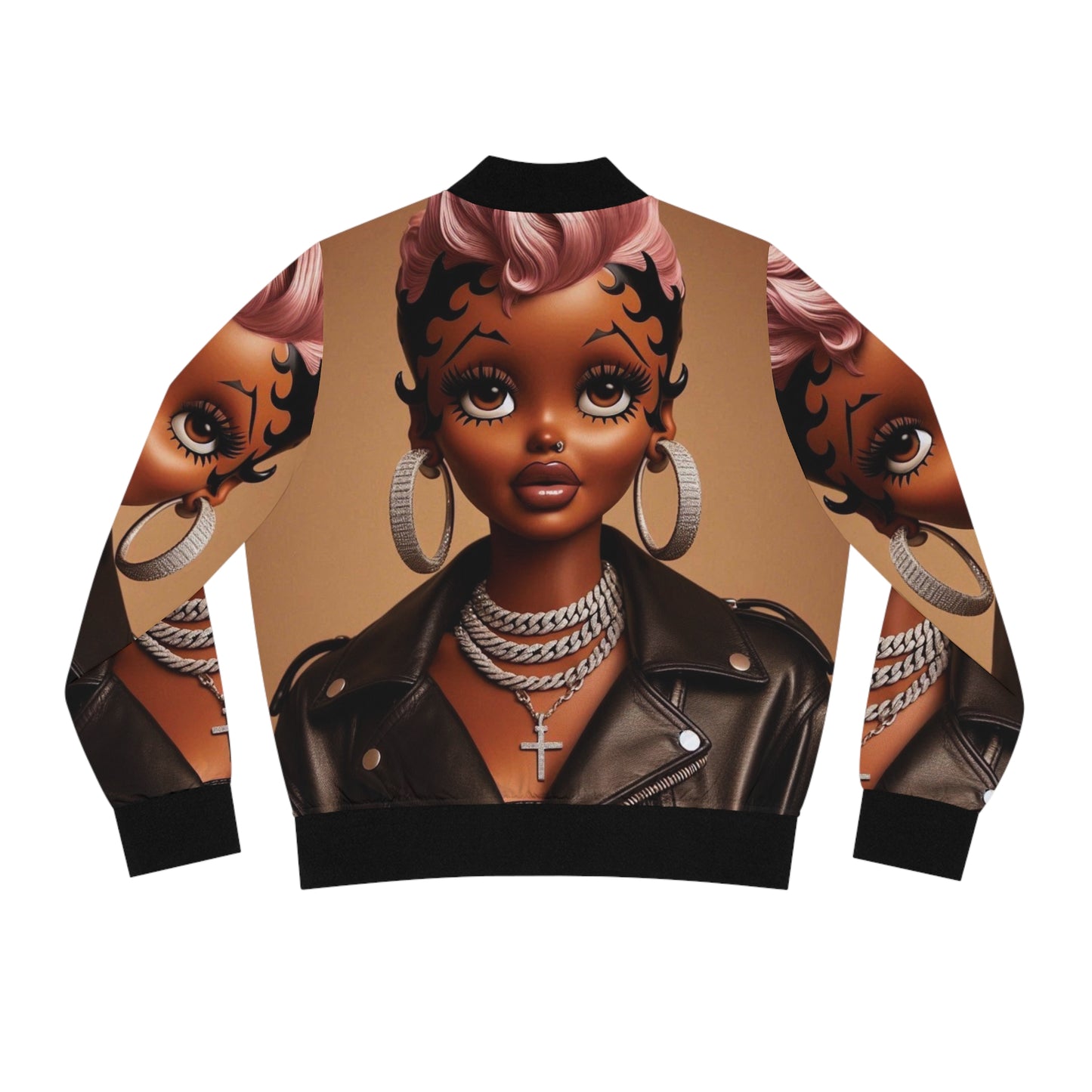 Betty Boop Women's Bomber Jacket (AOP)