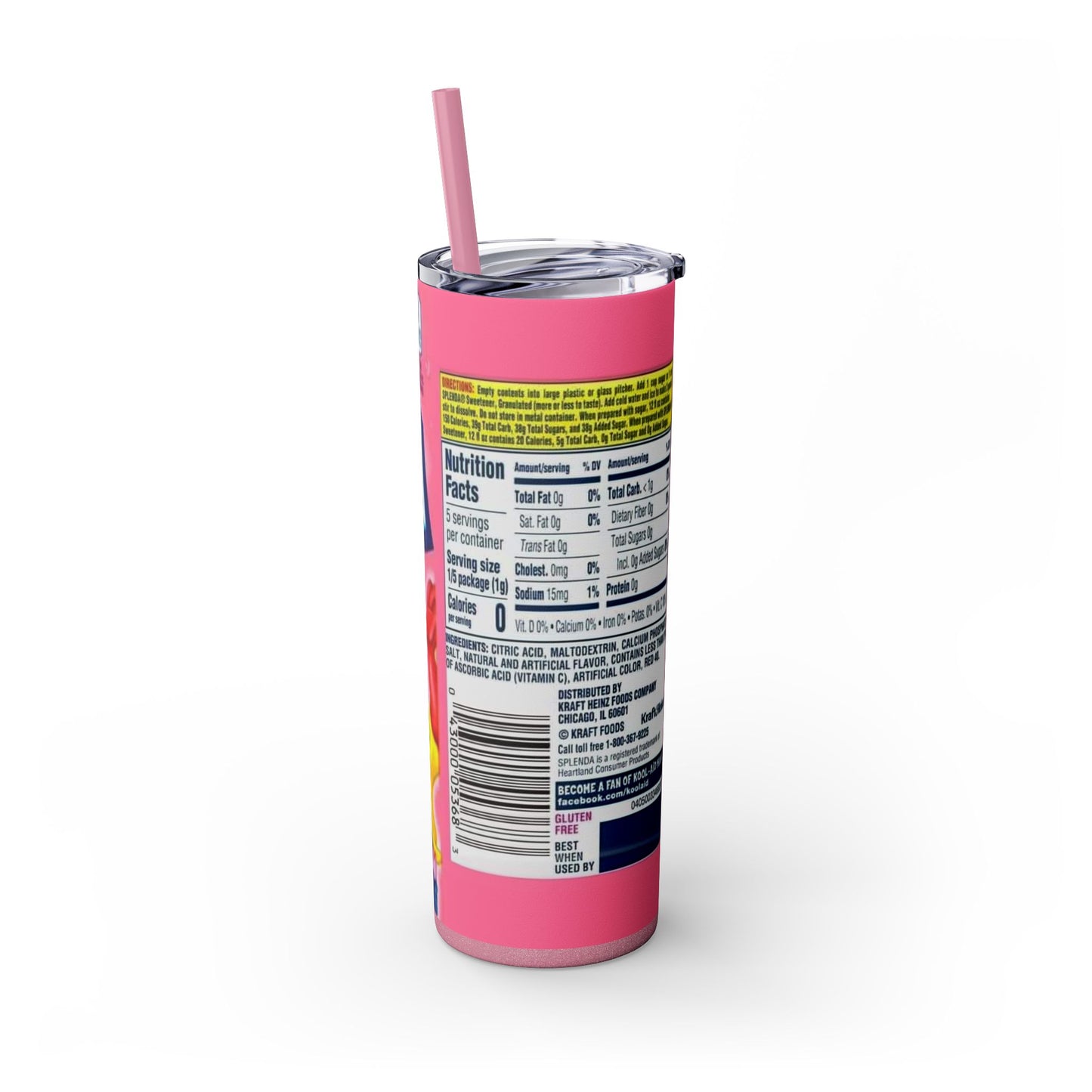 Skinny Tumbler with Straw, 20oz