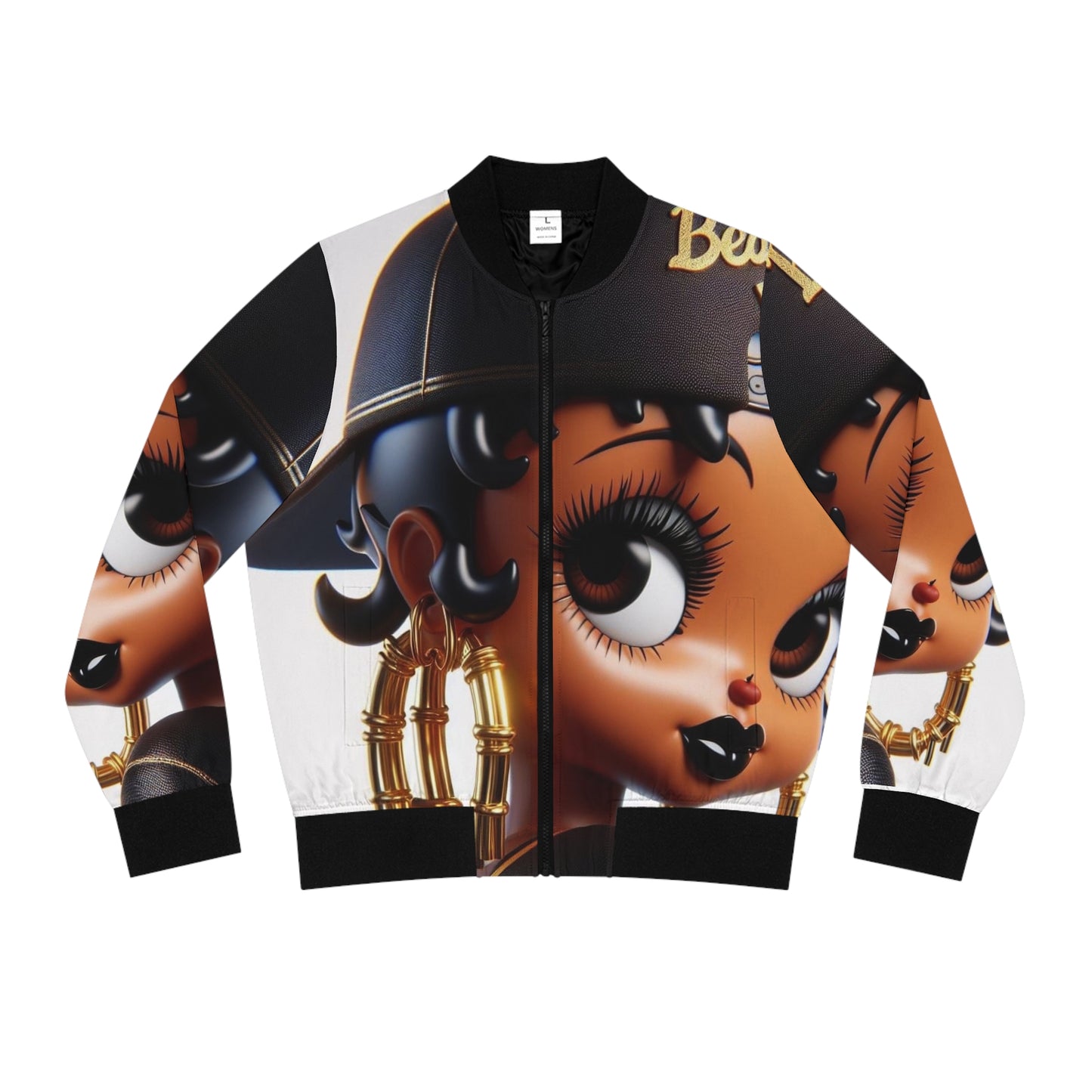 Betty Boop Women's Bomber Jacket (AOP)