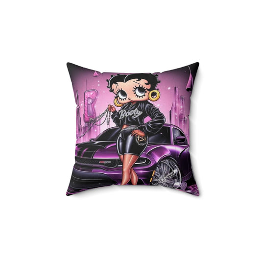 Betty Boop Spun Polyester Square Pillow