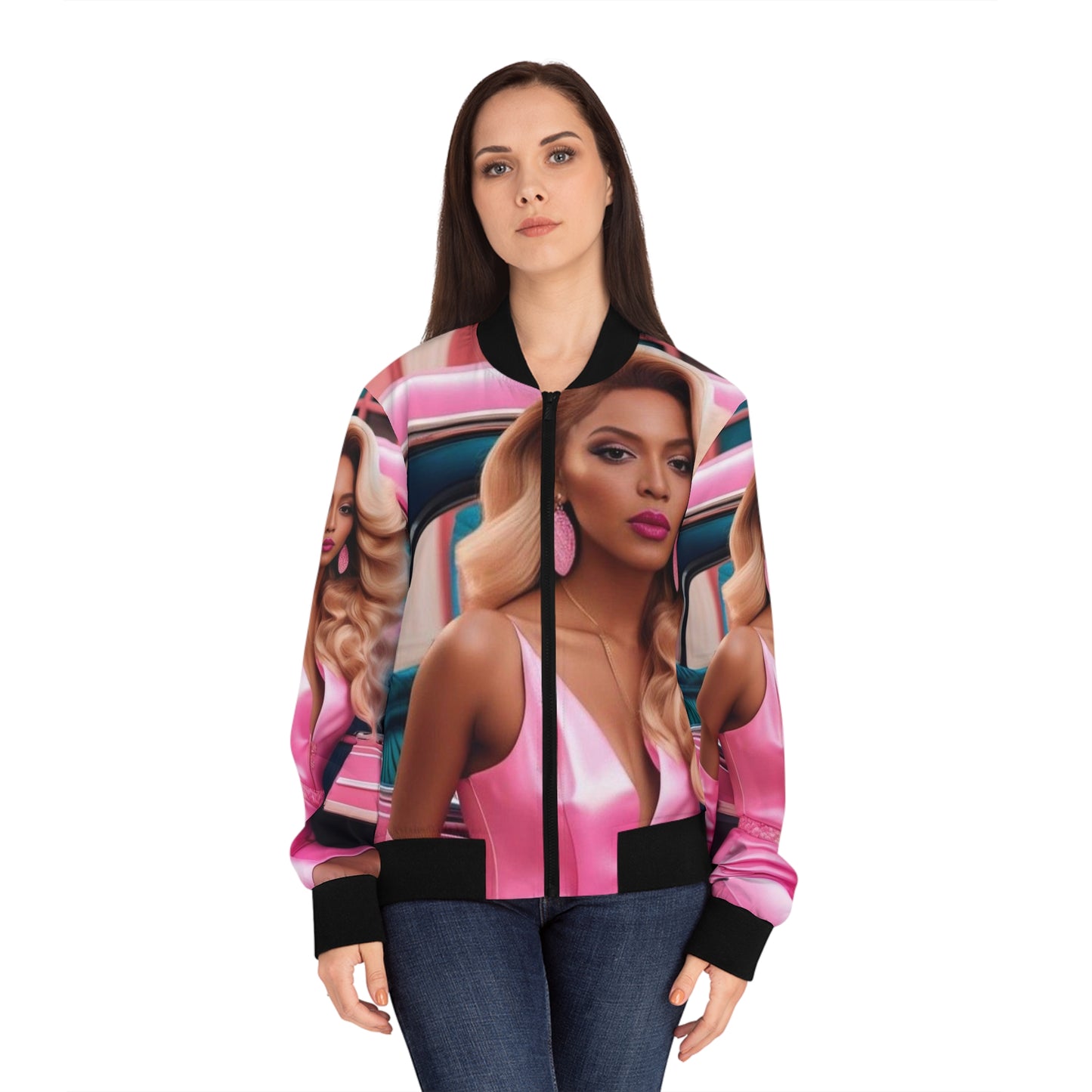 Beyoncé light weight Women's Bomber Jacket (AOP)