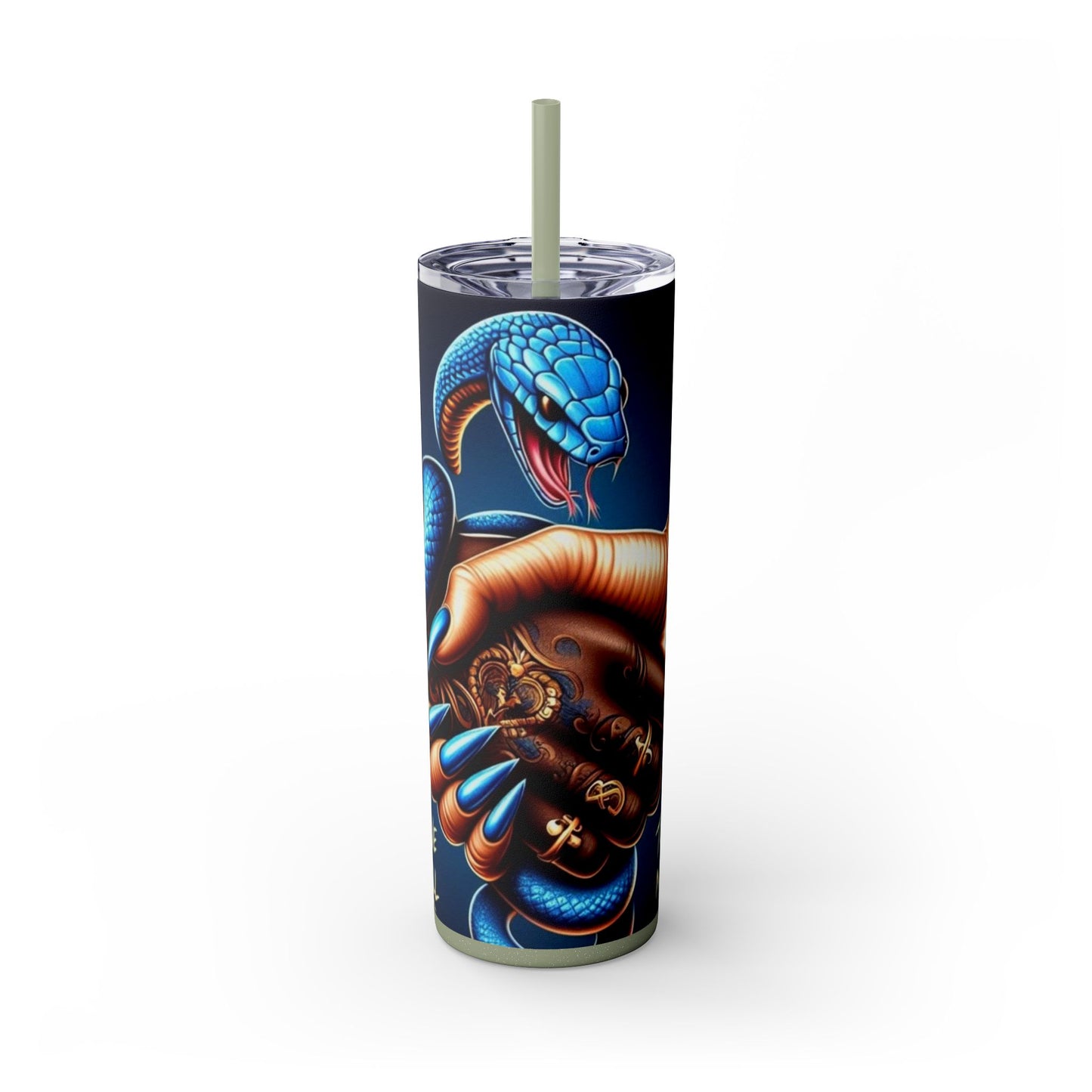 Skinny Tumbler with Straw, 20oz