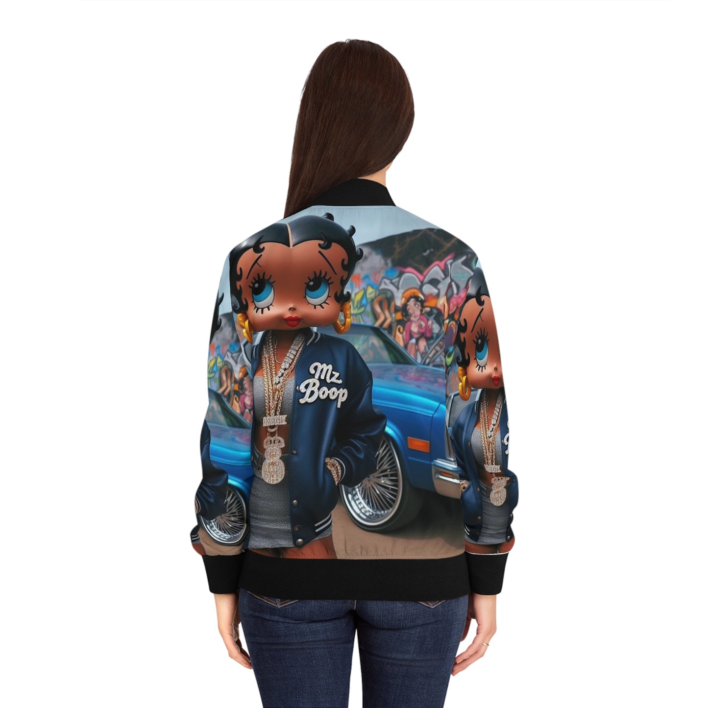 Betty Boop Light Weight Women's Bomber Jacket (AOP)