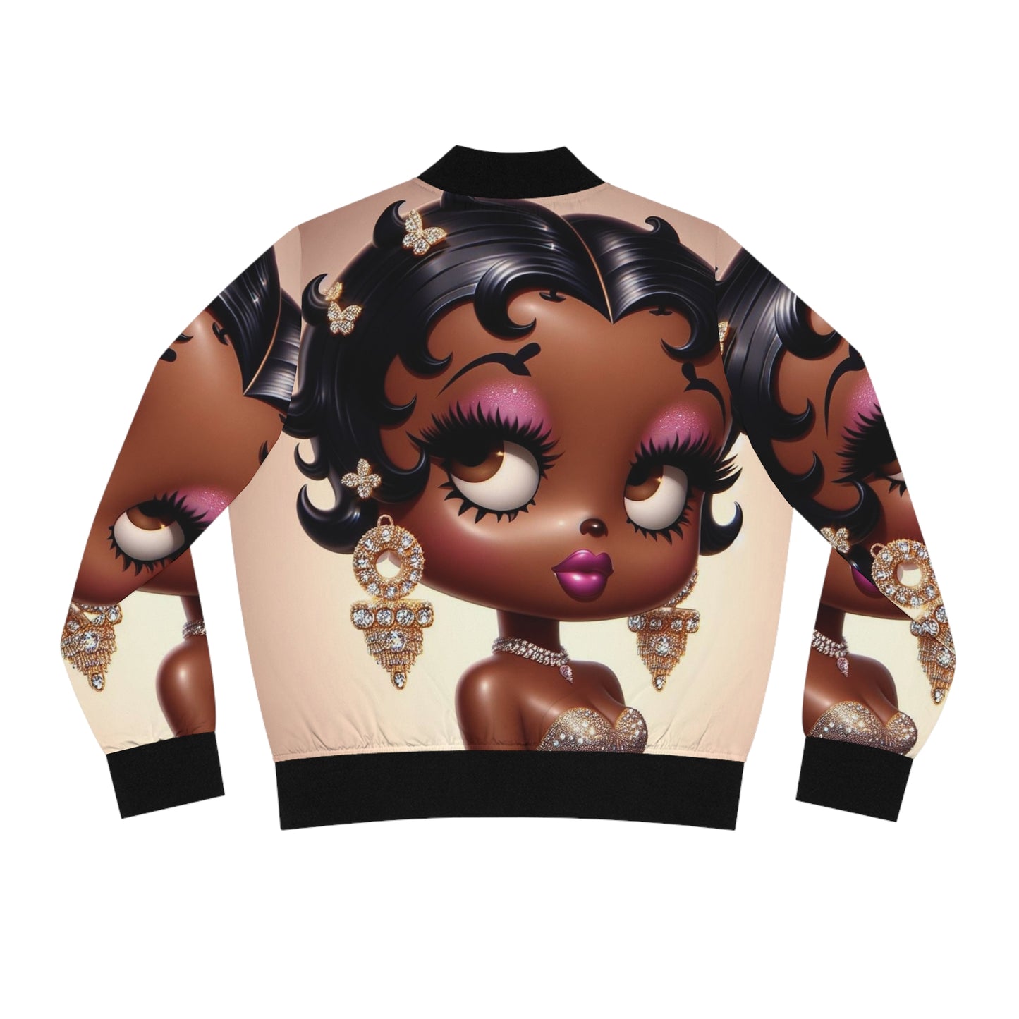 Betty Boop Women's Bomber Jacket (AOP)