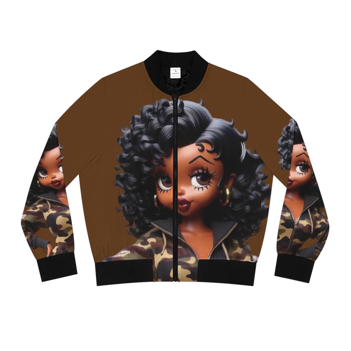 Betty Boop Women's Bomber Jacket (AOP)