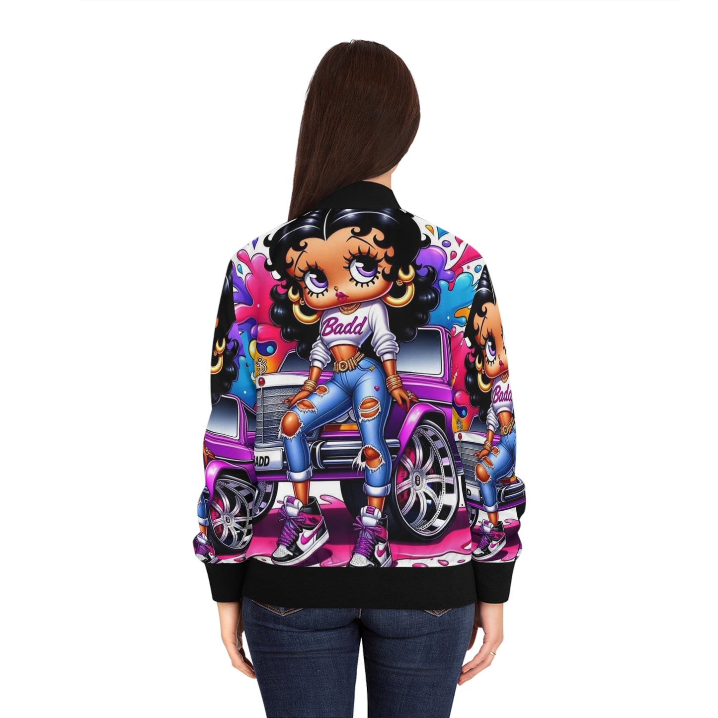 Betty Boop Light Weight Women's Bomber Jacket (AOP)