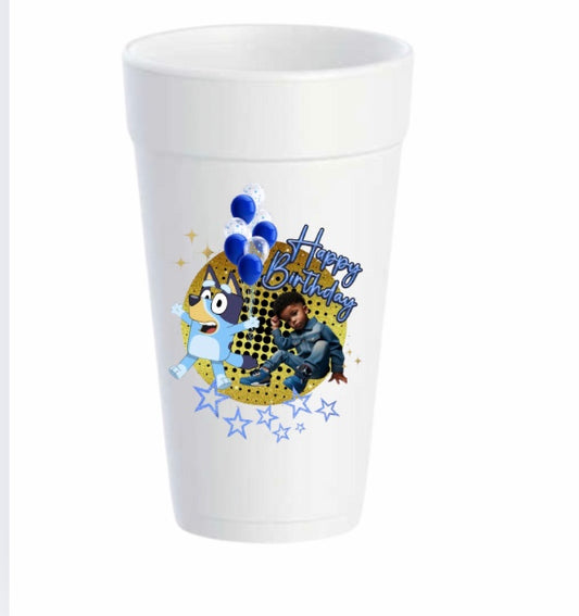 Bluey Party Favor Kids Cup Template