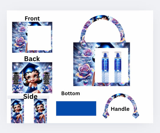 Graduation Betty Boop Gift bag template