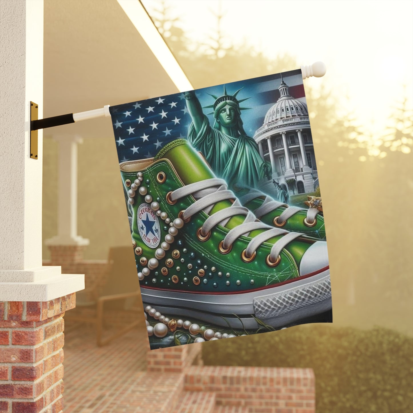 Chucks and Pearls Garden & House Banner